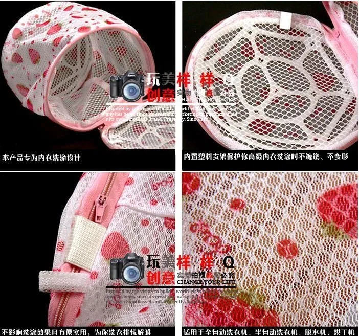 Печать Складной Bracket brasses Wash Bag Роза сумка для стирки белья круглая в кармане