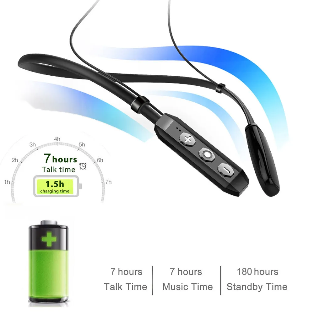 Wireless Headphones Bluetooth With Microphone Bluetooths V4 2 Wireless Earphone Sweatproof Sport Headset With Microphone