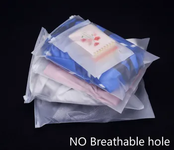 

50xFrosted Clothing Storage Packaging Zipper Plastic Pouch Matte Reusable Zip Lock Garment Package Dress Self Seal Bags No Hole