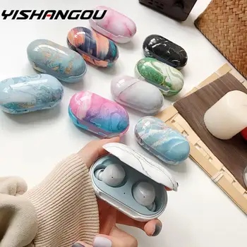 

For Samsung Galaxy Buds Plus Agate Marble Earphone Case Wireless Bluetooth Headset Protective Hard PC Cover For Galaxy Buds Plus