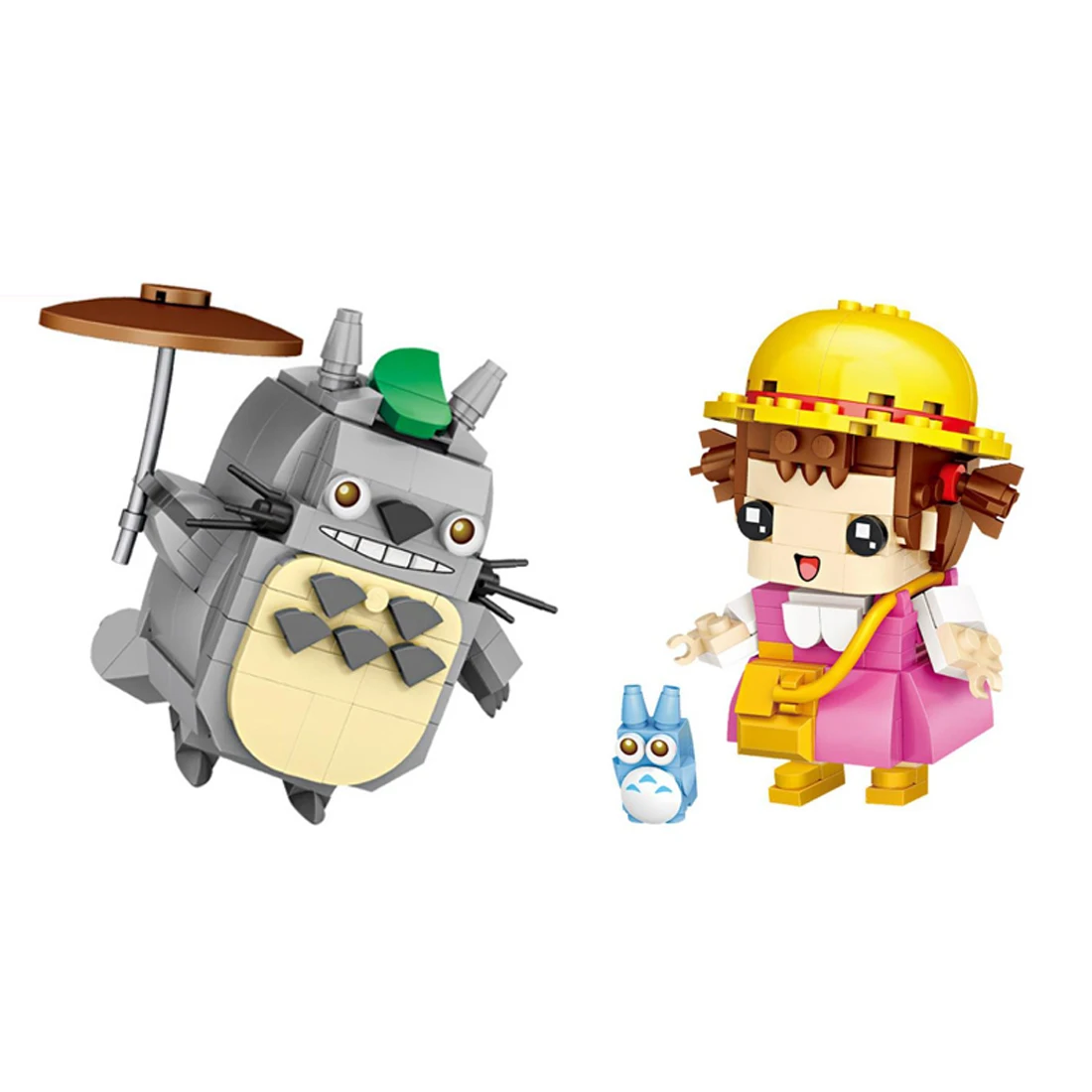 

hot lepining japan Hayao Miyazaki Classic creators cartoon mini Totoro mei figures micro diamond blocks moc bricks toys for gift