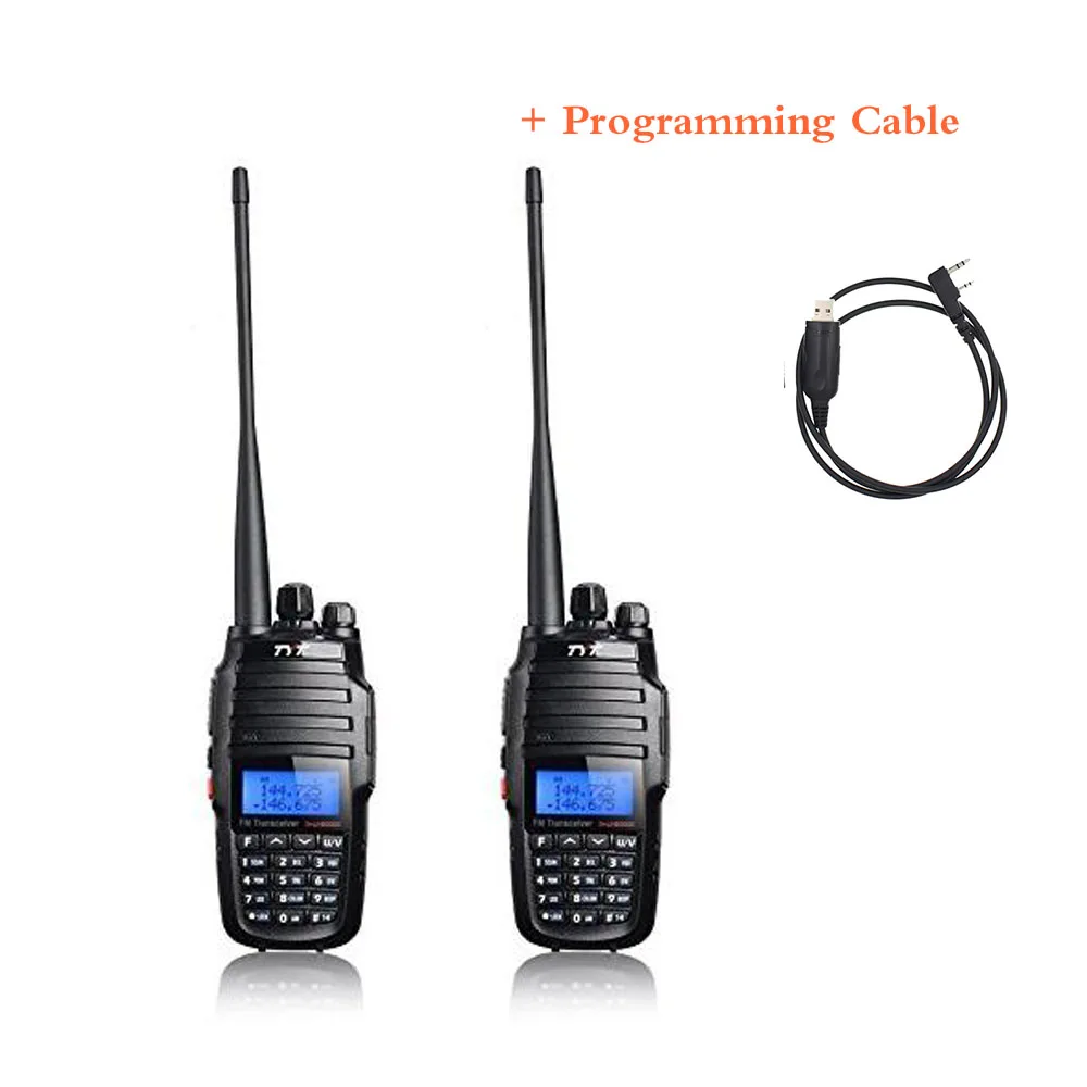 2 шт./лот обновленная версия перекрестный репитер функция VHF UHF TYT TH-UV8000D Любительское радио 10 км Высокая 10 Вт Охота портативная рация - Цвет: add Cable