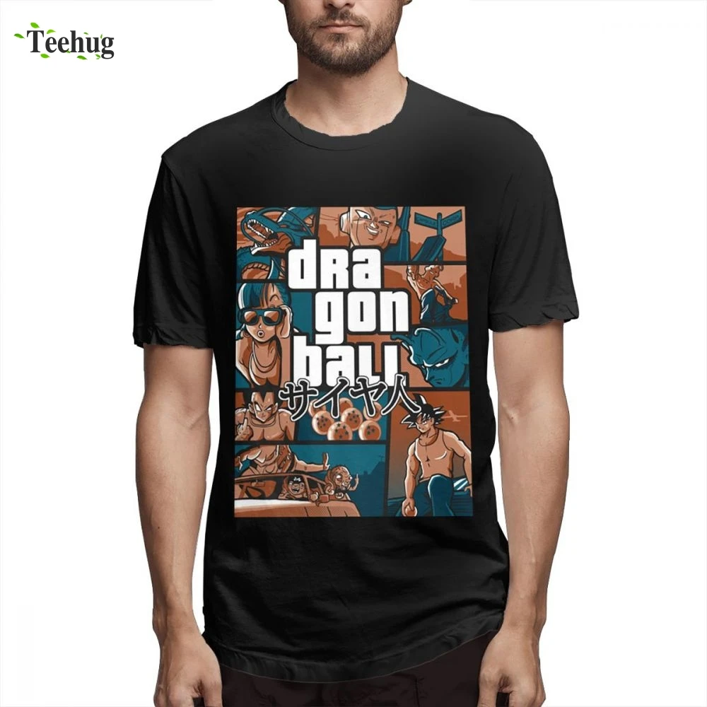 Dragon Ball Z Son Goku Tees хипстер человек популярная летняя футболка с круглым вырезом для мужчин