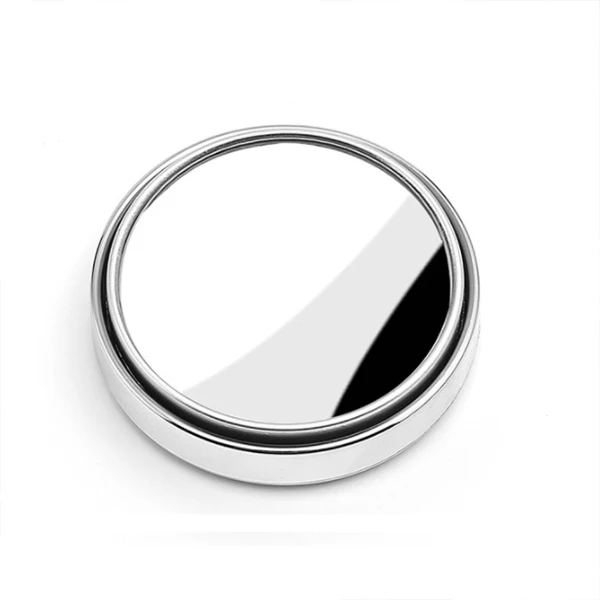 Silver Shell HYZHAUTO 2 шт HD стекло автомобиля слепое пятно зеркало авто мотоцикл 360 ° Регулируемый широкий угол зеркала заднего вида Экстра круглый - Цвет: Silver Shell