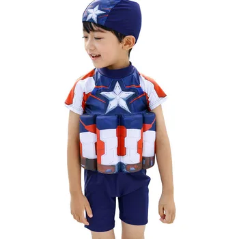 

Boy Floating Buoyancy Swimsuit Children Detachable Buoyancy Bar Swimwear 1-7 Year Kid One Piece Suit Swimming Suit Bathing Suit