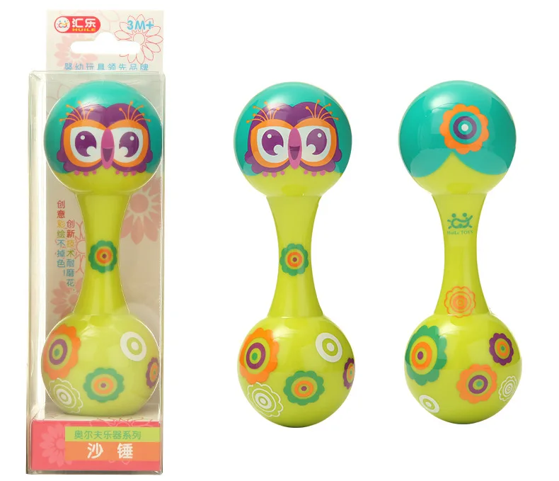 Huile toys 999A цветные рисовальные инструменты, погремушка для новорожденных, песочный молоток, экологически чистый материал, 3-18 месяцев