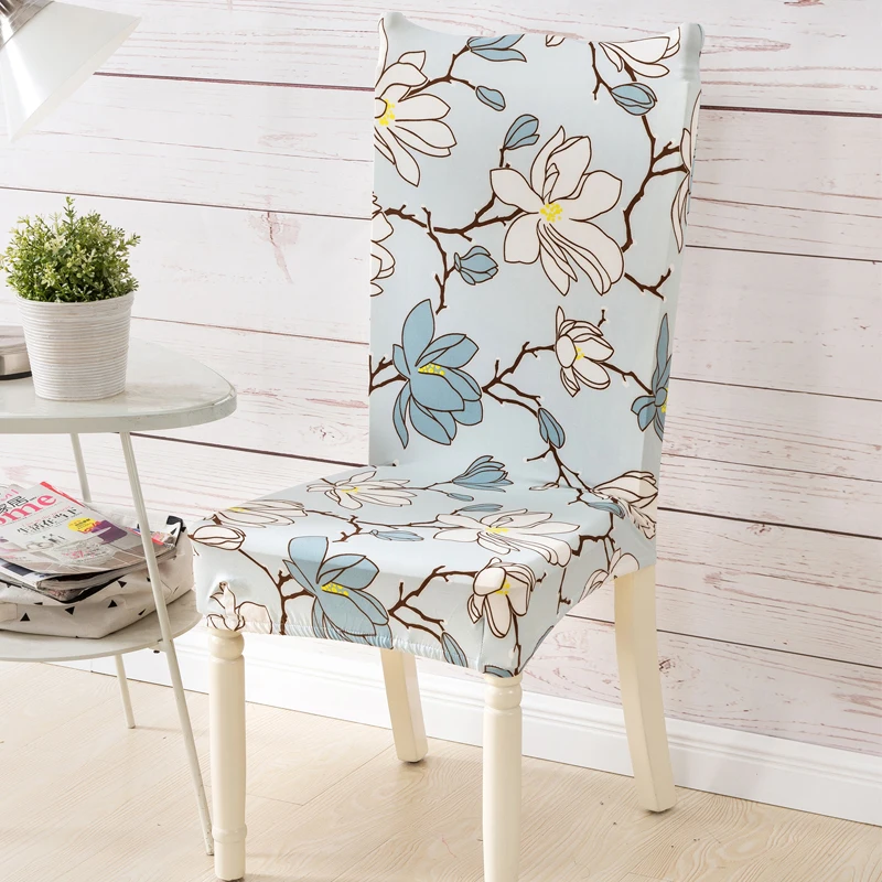 1/2/4/6 шт. спандекс эластичная набивная обеденный чехол для кресла современный Съемный Анти-грязный чехол для сидений на кухне чехлы на кресла стрейч