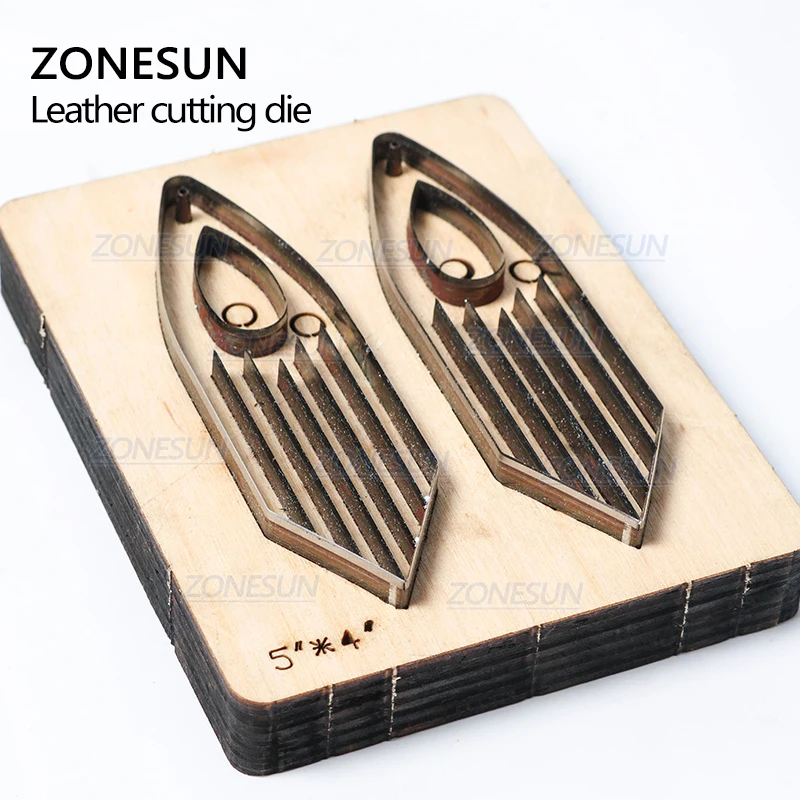 ZONESUN H4, сделай сам, на заказ, резак, кожа, серьги, высечки, кожа, высечки, серьги для стали, правило, высечки, пресс, инструменты