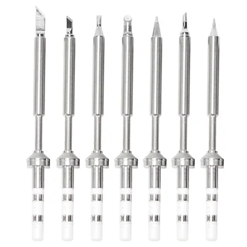 

7 Types Station Practical Durable Outdoor Replacement Parts Soldering Iron Tip Kit Welding Tools Mini Portable DIY For TS100