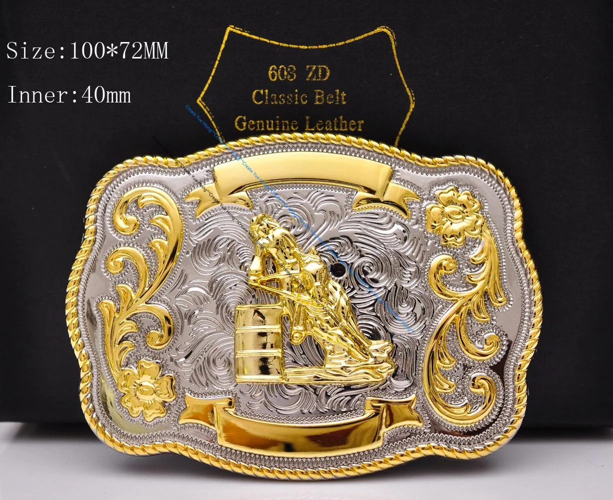 Fibbia Cintura Western Con Iniziali - Stile Cowboy Per Uomo - Foto 9