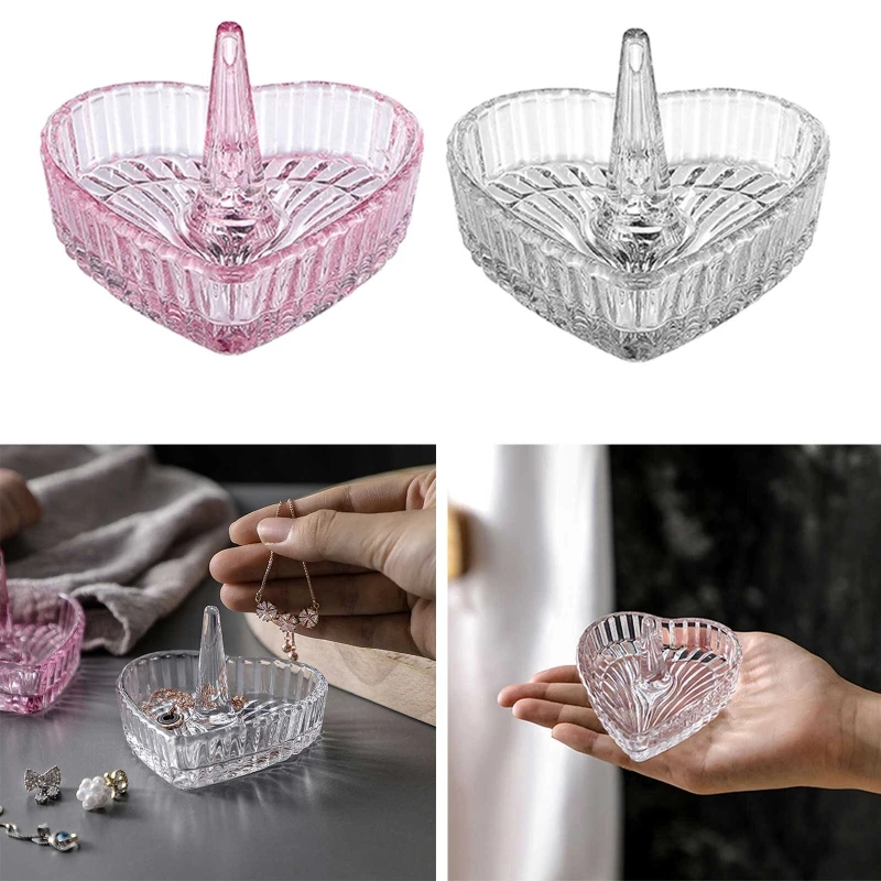 Wedding Ring Trinket Tray Stand Jewelry Ring Dish Holder Bracelet Tray