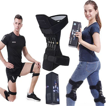 

Joint Support Knee Pads Breathable Non-slip Lift Powerful Rebound Spring Force Knee Booster Joint Pain Relief Dropshipping