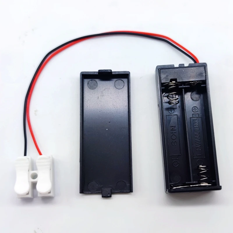 Battery Holder/Case with Switch Model Lighting Tools Railway Layout Linker Plug for 2 X Aaa Battery Battery Holder/Case with Switch Model Lighting Tools Railway Layout Linker Plug for 2 X Aaa Battery