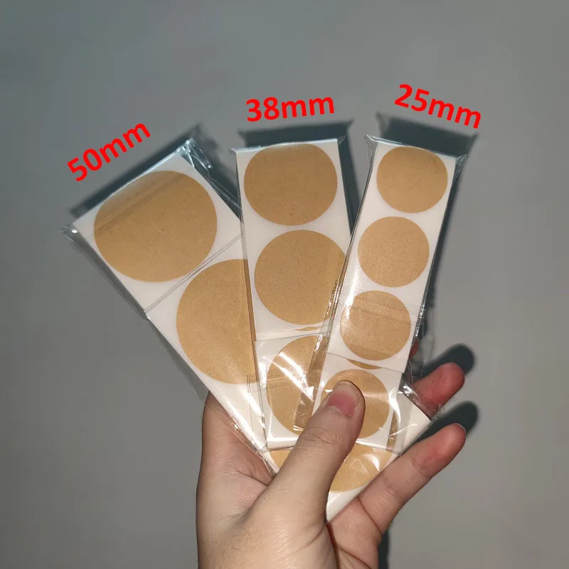 Round Blank Kraft Paper Stickers 100/500PCS 25/38/50mm DIY Gift Package
