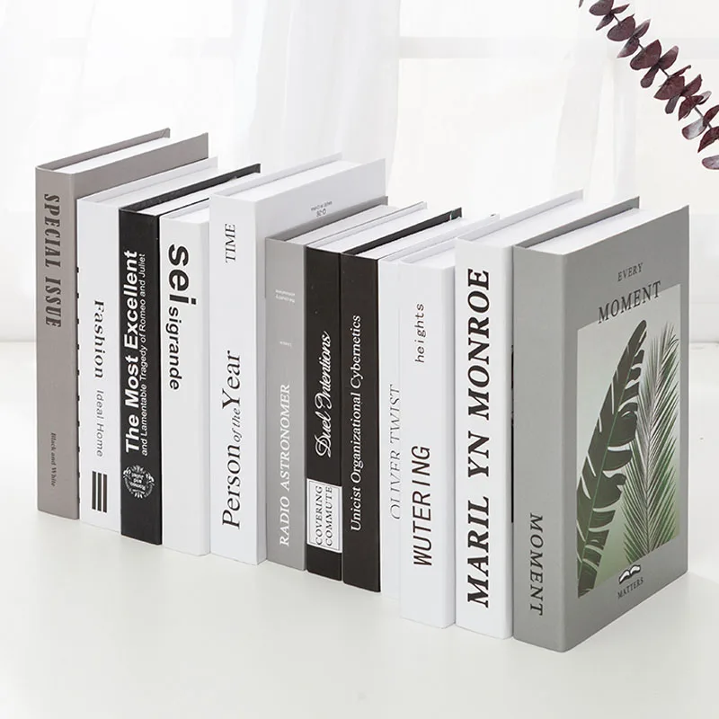 Nordic Modern Fake Book Model Simulation Book Decoration Props Creative Living Room Display Bookcase Decoration Home Decor Gifts Figurines Miniatures Aliexpress