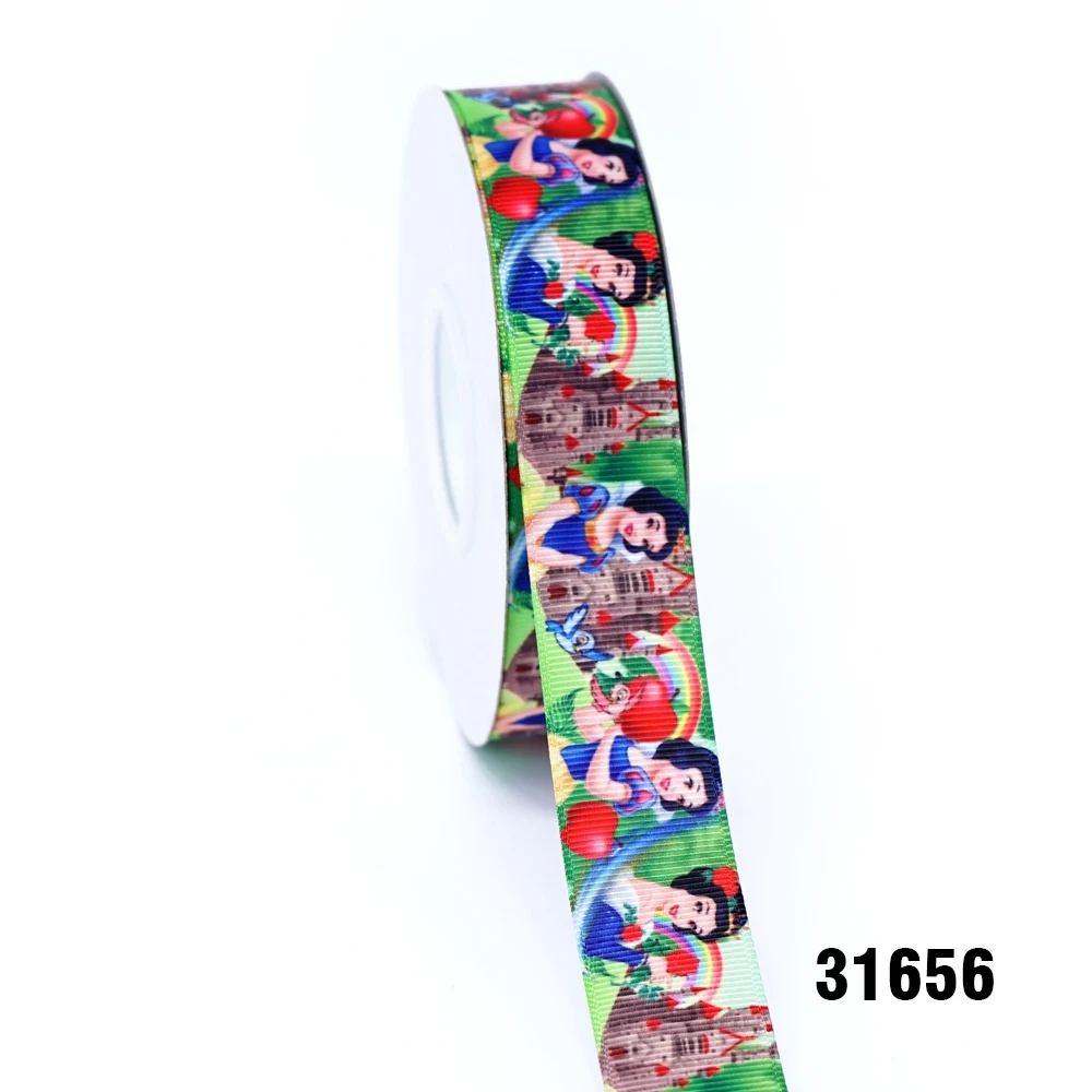 31656 50 ярдов мультфильм напечатанный grosgrain ленты 31655 - Цвет: 31656