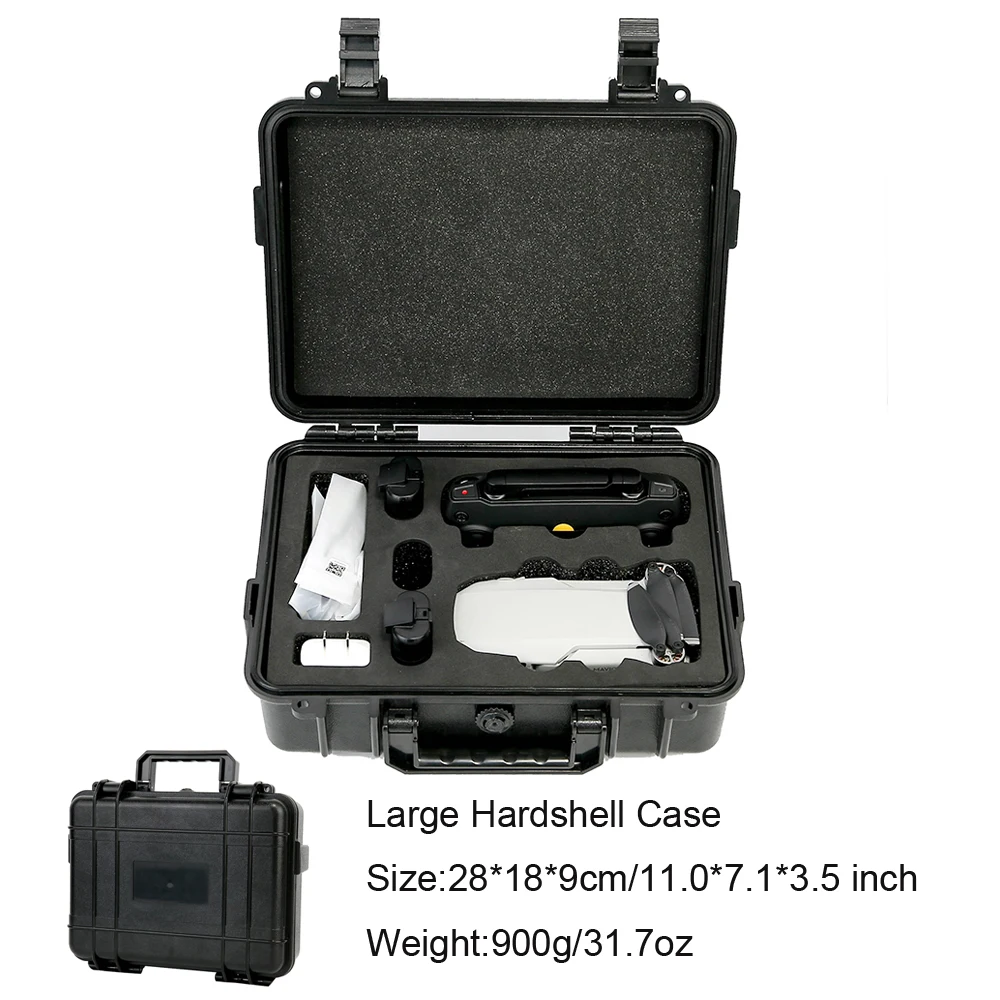 Large Hardshell Case Чехол для переноски для DJI Mavic Mini Drone Сумочка для хранения противоударный портативный жесткий футляр водонепроницаемый сумка на плечо аксессуар - Цвет: Large Hardshell Case