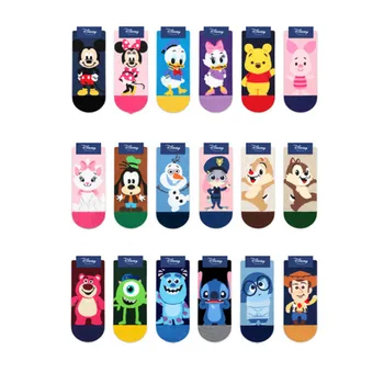 

Disney Women Cartoon Socks Donald Duck Mickey Judy Pattern Cotton Socks Adult Tube Socks Fashion