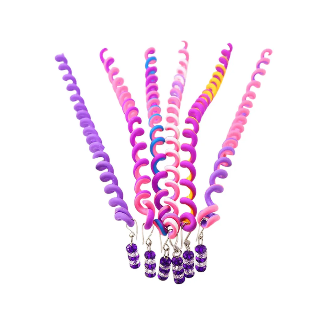 6 шт./компл., Детские бигуди, коса для волос, стикеры для волос, украшения для девочек, аксессуары для волос, красивые элегантные для волос, для маленькой девочки, оплетка
