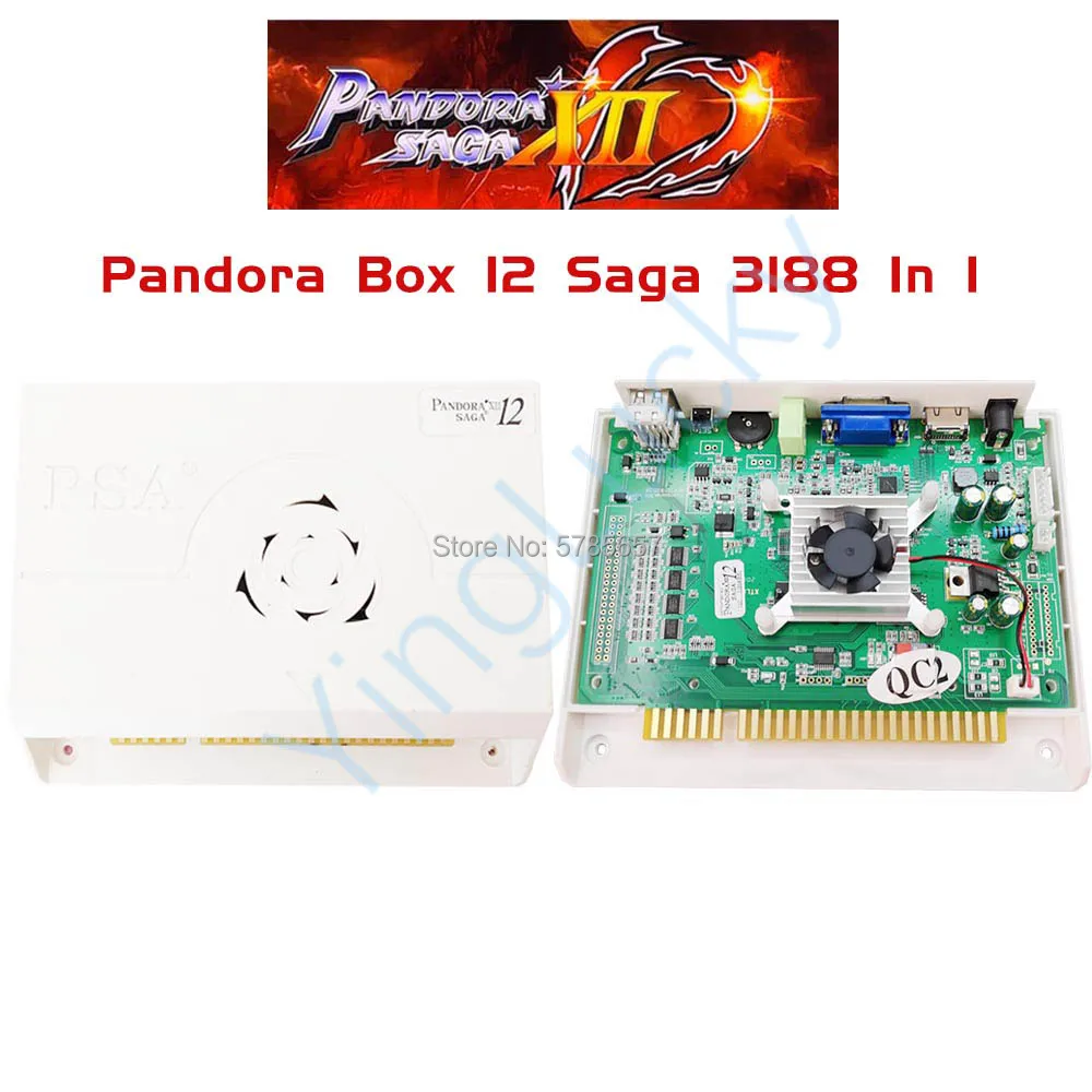 3D Pandora box 12 3188 в 1 аркадная материнская плата с Jamma шнур питания USB подключение