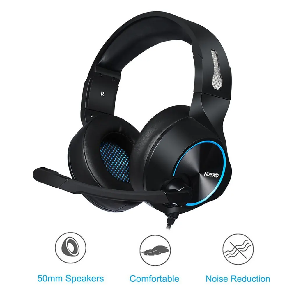 N11D USB светящаяся/3,5 не светящаяся игровая гарнитура шлем Проводная PS4/Xbox One головные уборы с микрофоном для компьютера