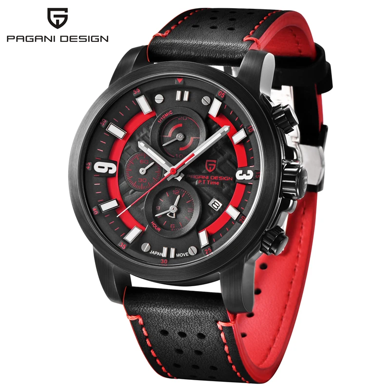 2019 Luxury Brand PAGANI DESIGN Design Business Waterproof Quartz Watch Fashion Military Chronograph Men Wrist Watch Clock