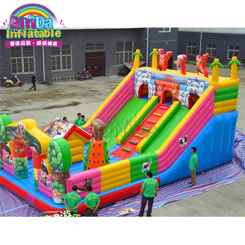 Outdoor inflatable funcity, inflatable playground bouncy castle