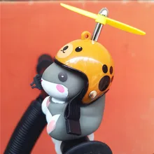 

Cartoon Bike Bell Light Cute Hamster Model with Helmet Handle-Bar Glowing Horn for Bicycle Motorbike Fixed Cog Dropshipping