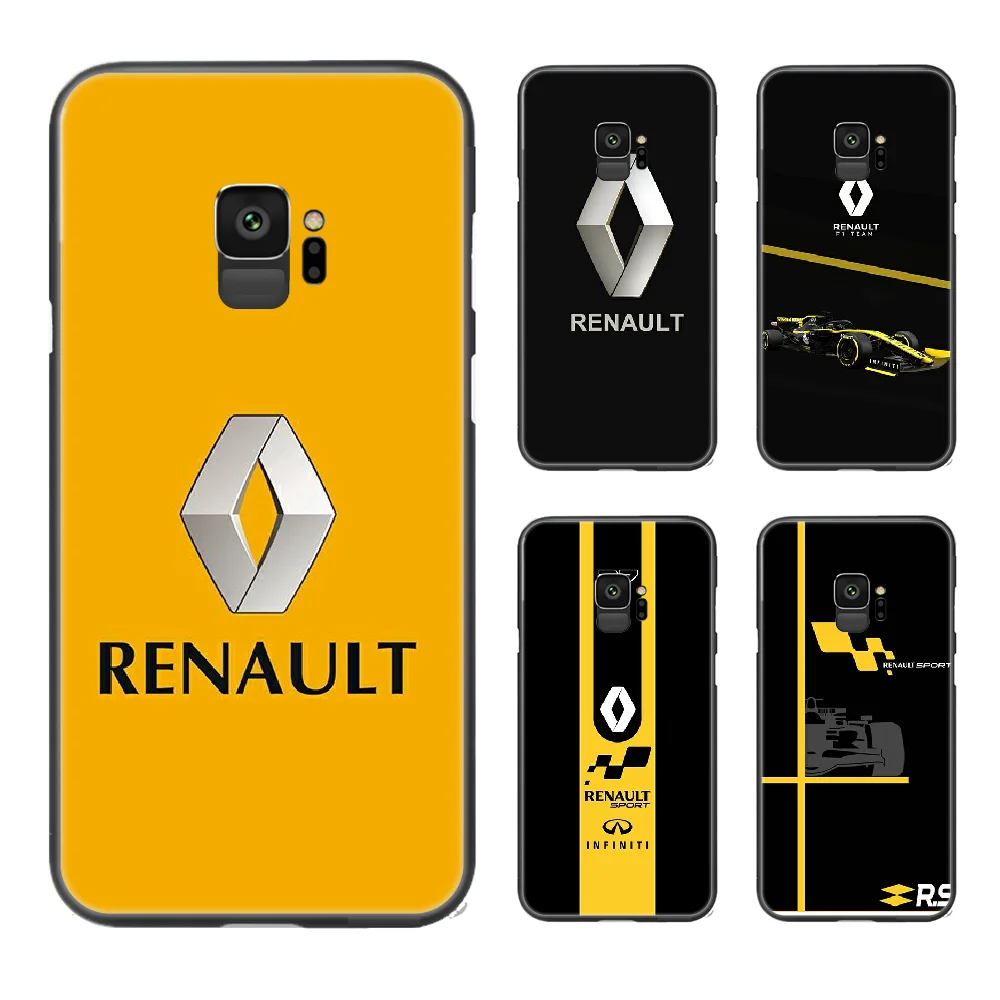 Renault rs автомобильный чехол для телефона Samsung Galaxy A10 A20 A30 E A40 A50 A51 A70 A71 J 5 6 7 8 S черный