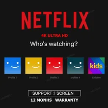 HDMI Netflix premium account 4K 1080P  UHD Smart TV 4K Netflix italiano Italia España France US  france...