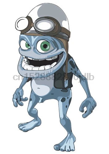 Crazy Frog1 Iron On Transfer для темных или светлых тканей мультфильм футболка Мужская