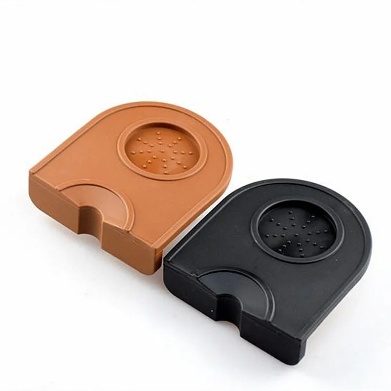 

Manual Coffee Silicone Pad Tamping Mat Food Grade Professional Coffee Tamper Mat Black/Brown Silicone Fluted Coffee Mat
