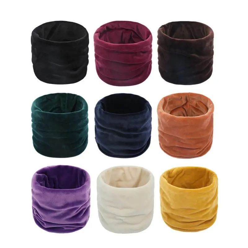 

Fashion Solid Color Winter Scarf Velvet Warm Scarf High Quality Outdoor Leisure Bib Autumn And Winter Soft Scarf