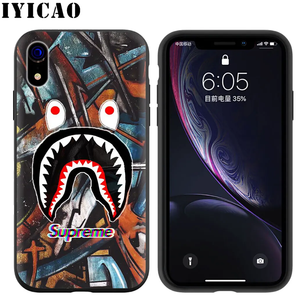 Мягкий силиконовый чехол для телефона bape для iPhone 5 6 7 8 11 5S 6s 6s Plus 7Plus 8Plus X XS XR XSMax 11 Max 11 Pro - Цвет: 12