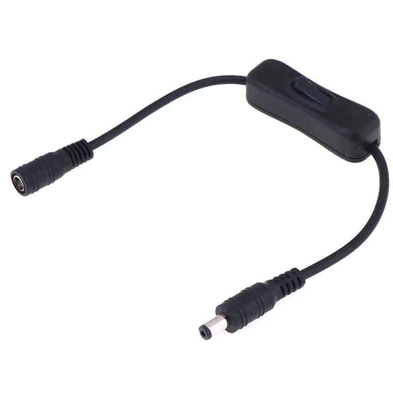 High Quality LED Strips In-Line Power Switch ON/OFF 2.1mm/5.5mm Cable Jack for Arduino