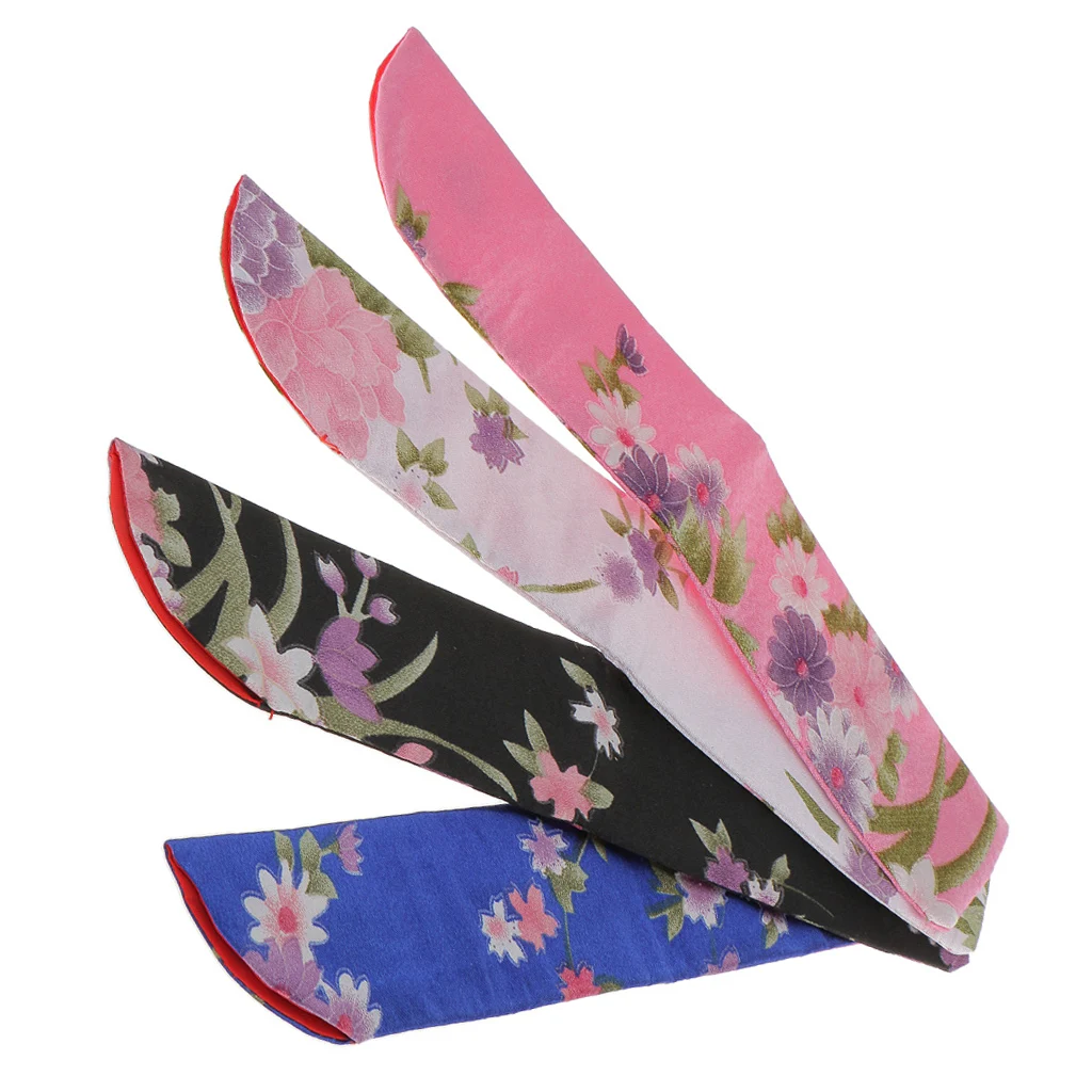 

Japanese Folding Hand Pocket Fan Bag Holder Silk Protector Pouch Gift
