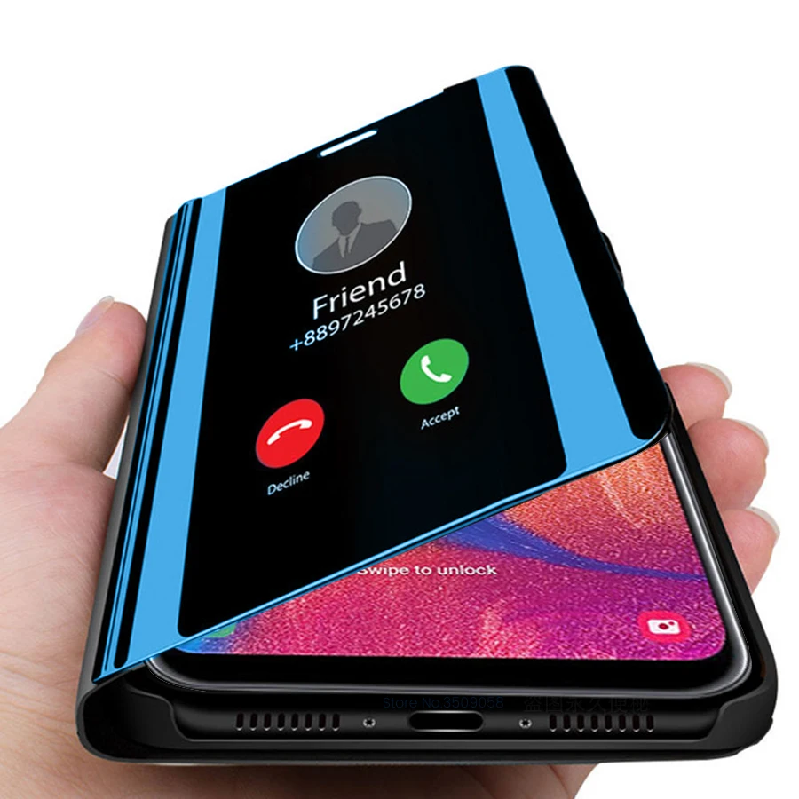 Чехол samung a20 зеркальный флип чехол sansung a20e Чехлы для samsung galaxy a20 a20e a 20 20e a205f a202f/ds coque fundas