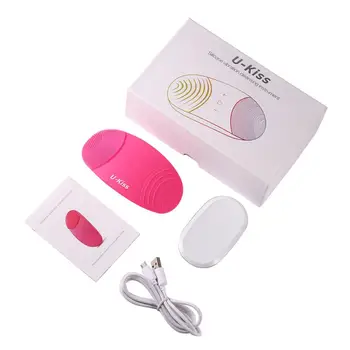 

Wireless Silicone Vibration Durable Convenient Waterproof Portable Safy Face Cleanser Massager Brush Instrument