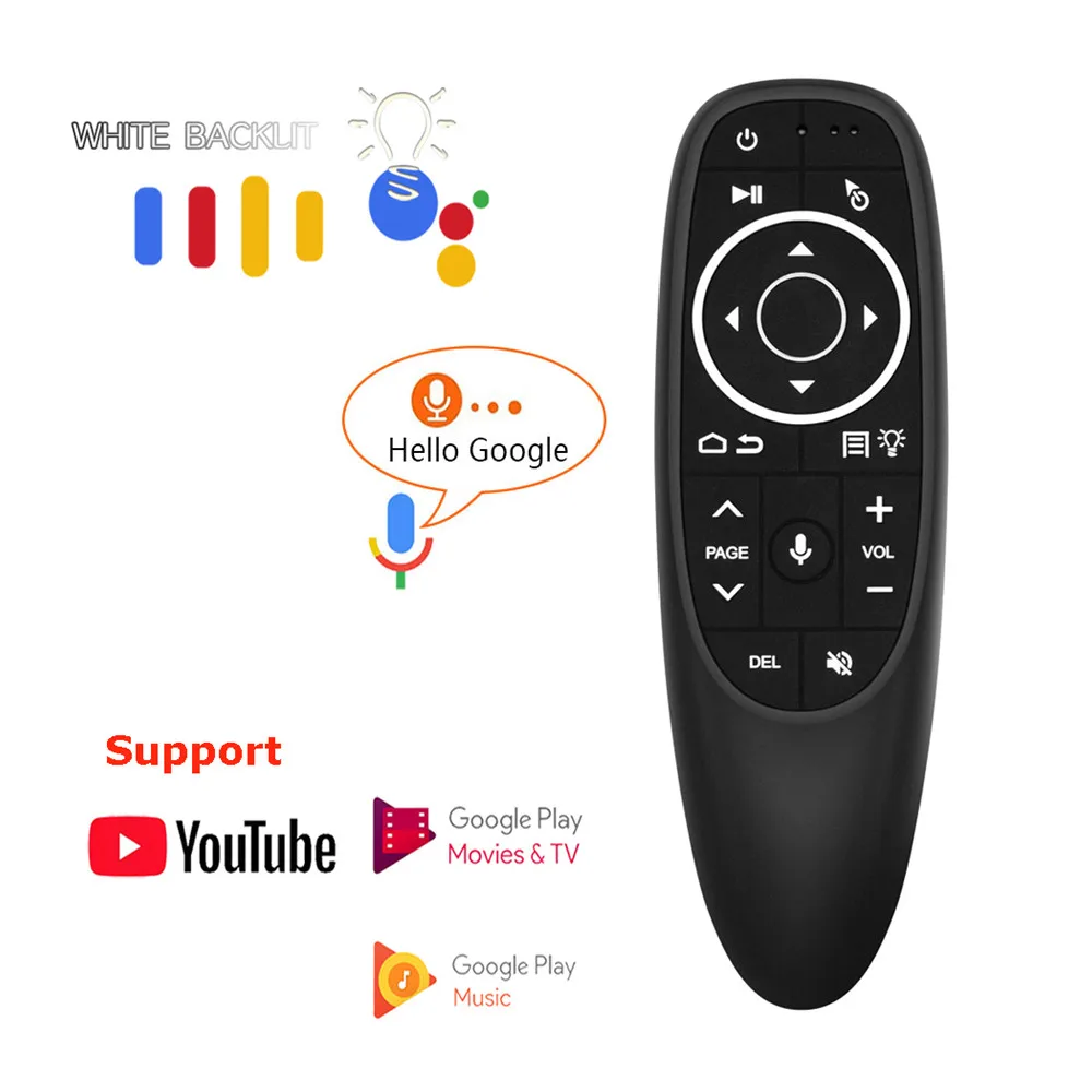 G10S Pro Голосовое управление Air Mouse с гироскопом мини беспроводная клавиатура Смарт