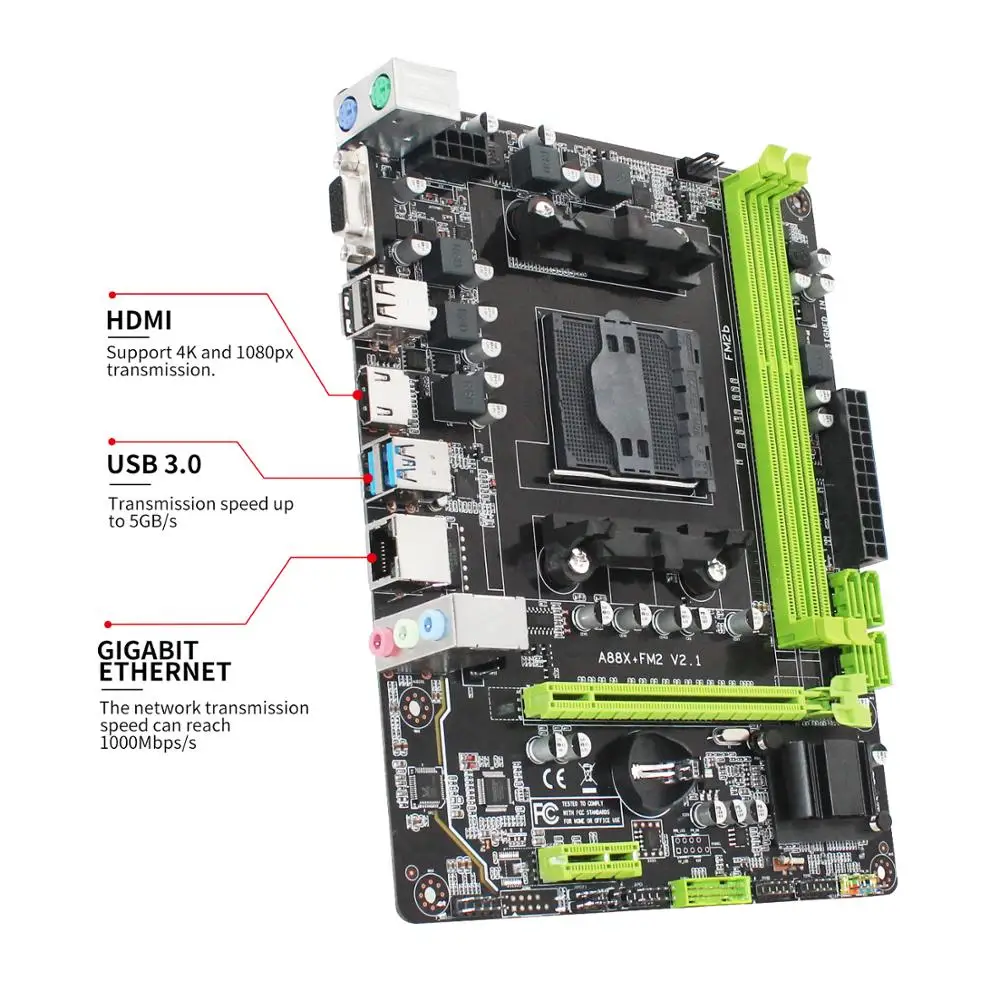AMD A88 Socket FM2/FM2+ Desktop Motherboard DDR3 16GB Micro-ATX Support A10 A8 A6 A4 Athlon2 x4 Integrated Graphics Mainboard AMD A88 Socket FM2/FM2+ Desktop Motherboard DDR3 16GB Micro-ATX Support A10 A8 A6 A4 Athlon2 x4 Integrated Graphics Mainboard