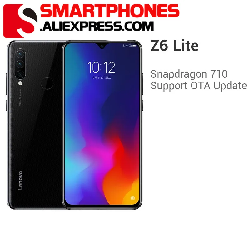 Смартфон lenovo Z6 Lite с глобальной прошивкой 6 ГБ 64 Восьмиядерный процессор Snapdragon 710