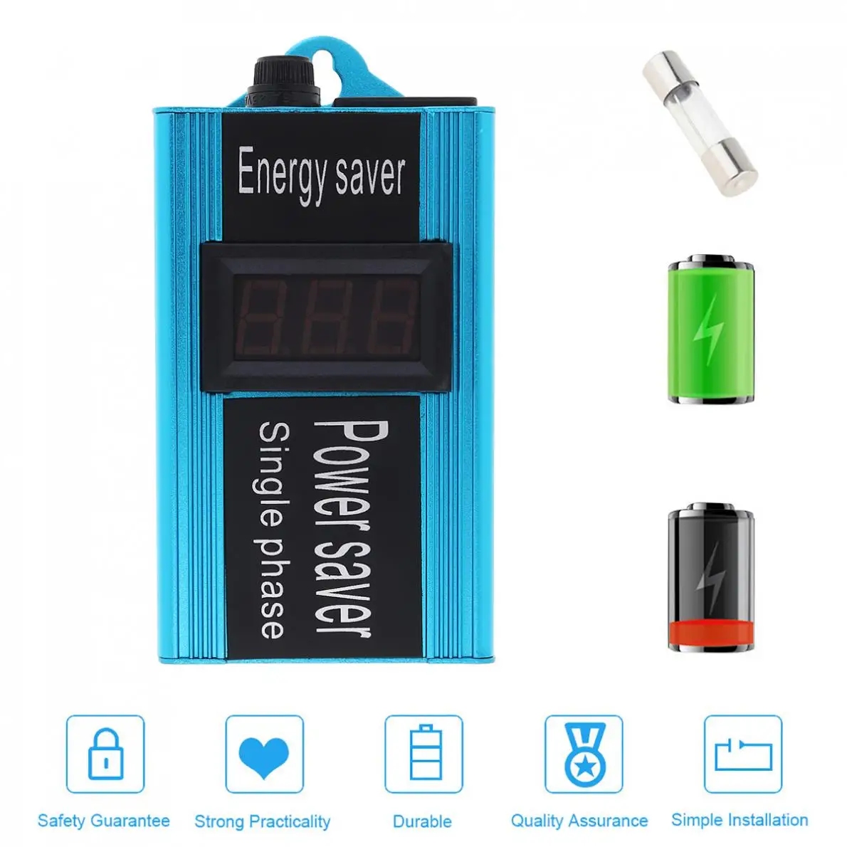 Tomada de Economia de Energia Caixa com Tela Eletrônica para Família Inteligente 90v-250v 100kw Eua - ue - Image 3