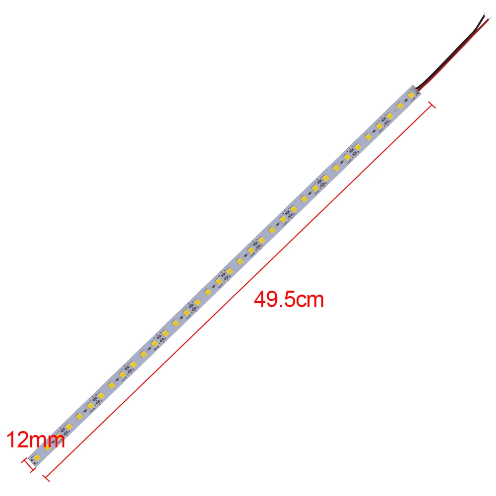 LED Light Bar 12V Aluminum Rigid Strip 25cm 50cm 5pcs 10pcs 20pcs Under Cabinet White/Blue/Pink