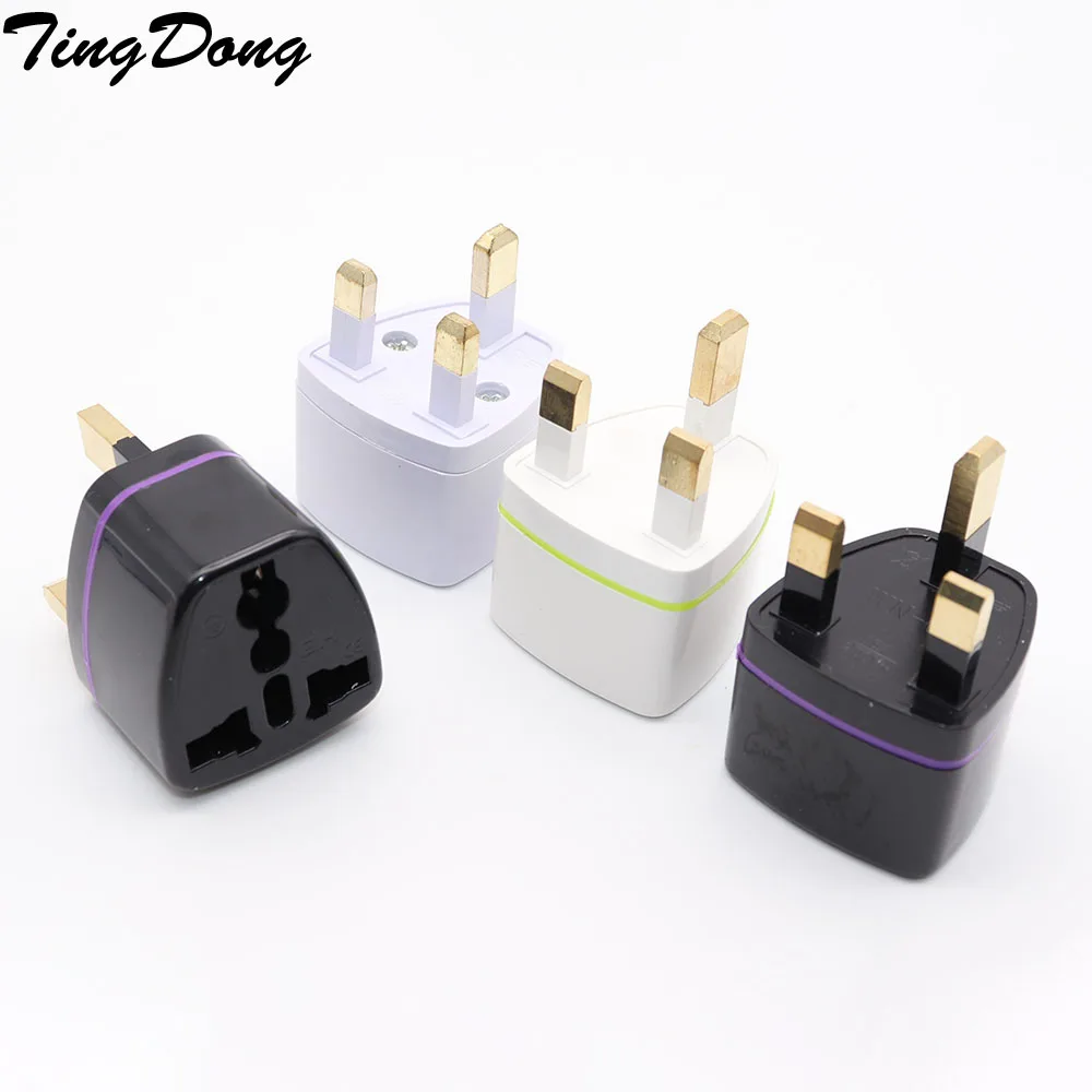 

Travel Adapter UK Plug Adapter White Universal Converter Wall Plug AC Travel Power Plug Charger Adapter for eu/us/au to UK