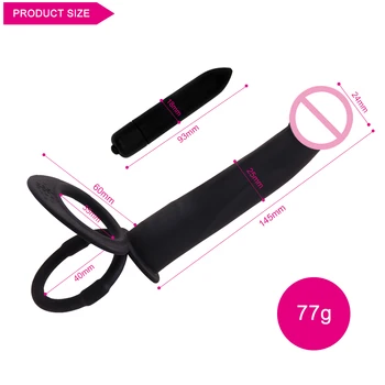 Strapon Dildo Vibrator Adult Sex Toys For Woman Couples Anal Pussy Masturbator Erotic Double Penetration Vibrating 6