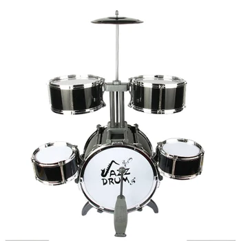 

Jazz Drum Set Musical Educational Instrument Toy for 3-8 Years Old - Chinese Red