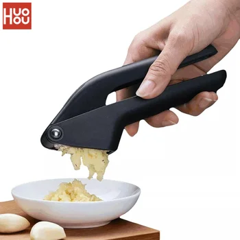 

Huohou Manual Garlic Presser Curved Garlic Grinding Slicer Chopper Stainless Steel Garlic Crusher Cooking Gadgets Tool