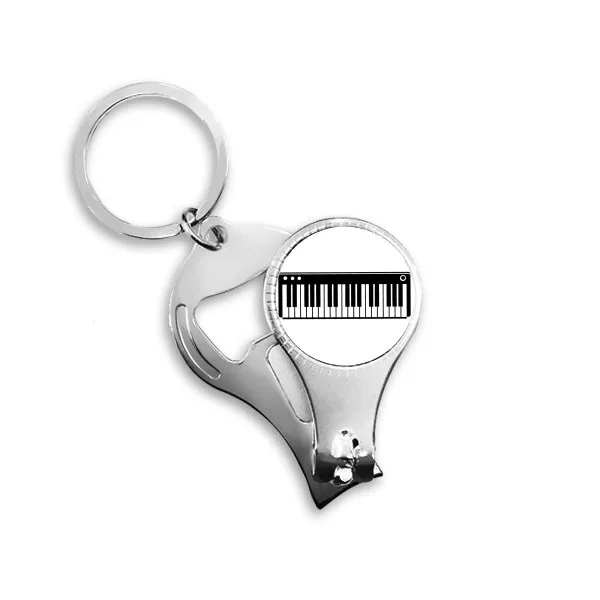 

Electric Piano Music Vitality Sounds Nail Clipper Ring Key Chain