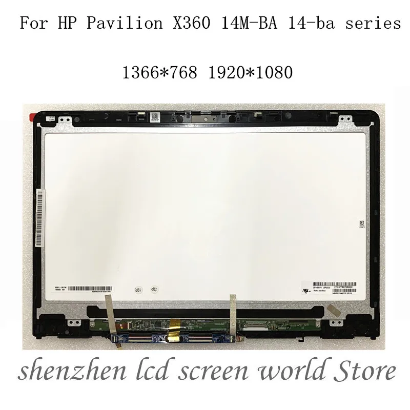 14 ''для ноутбука HP Pavilion X360 14M-BA 14-BA 1366*768 или 1920*1080 сенсорный Экран планшета