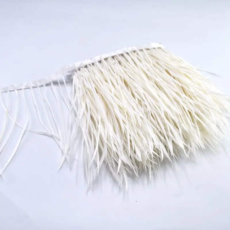 white 1 м/лот светильник Коричневый Гусиные перья отделка бахрома 15-20 см DIY Рождество карнавал перо для шитья одежды декоративные Плюмы - Цвет: white